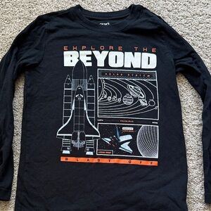 Carter's Black 'Explore the Beyond' Long Sleeve Tee